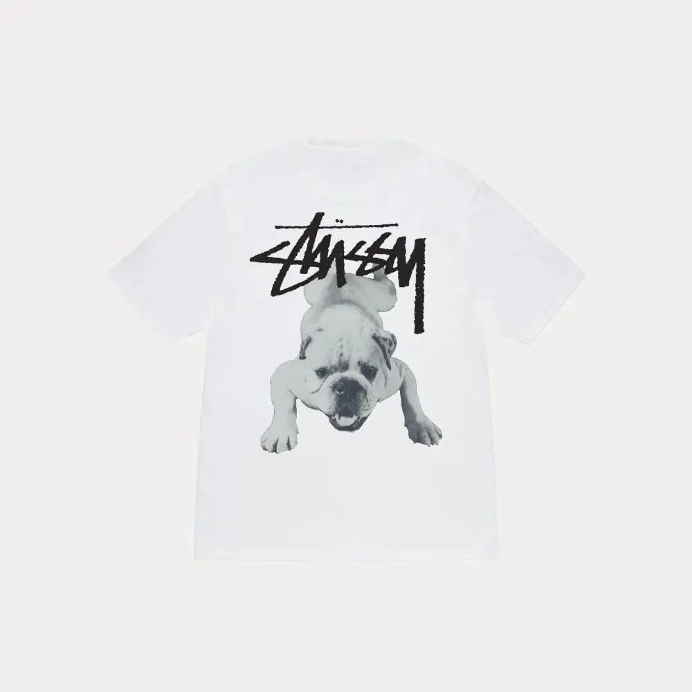 Camiseta Stussy Stock Dog Tee White - Droper