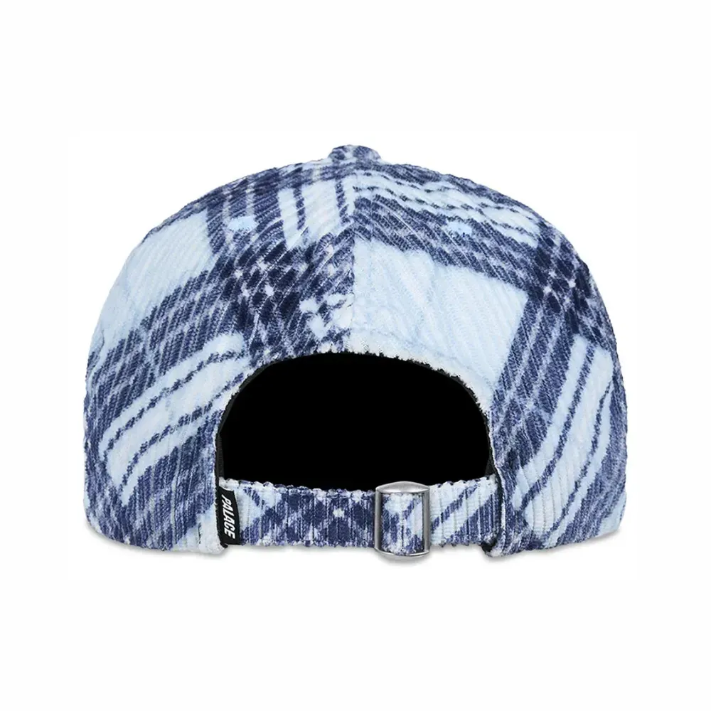 Boné Palace Corduroy P 6-Panel Blue Bias Check foto 1