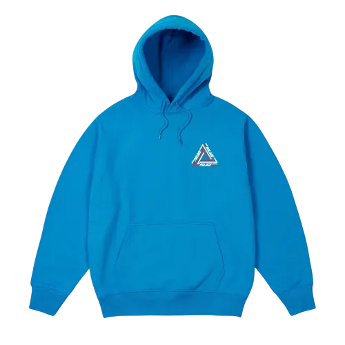 Moletom Palace Tri-Line Hood Aquatic Blue - Droper
