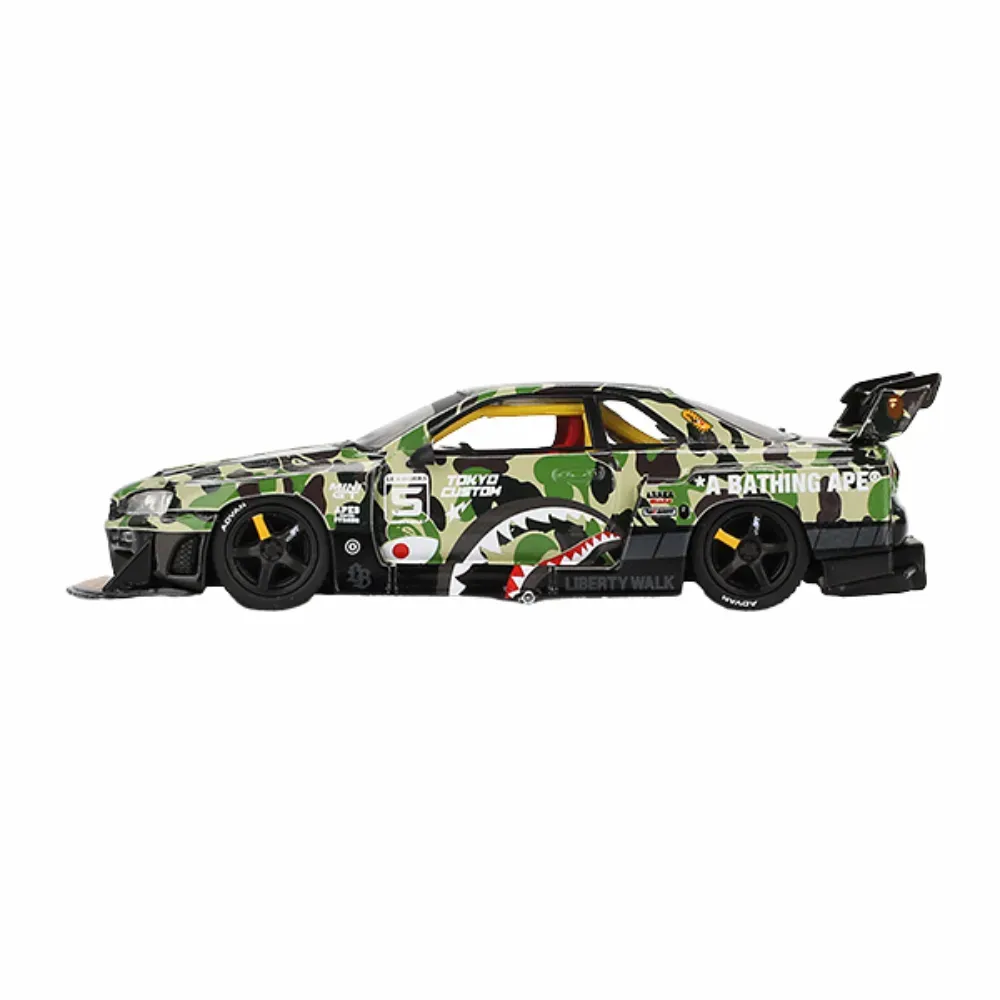 Liberty Walk x A Bathing Ape x Mini GT LB-ER34 Super SKYLINE - Droper
