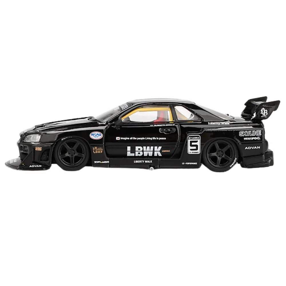 Mini GT Nissan LB-ER34 Super Silhouette SKYLINE Black - Droper