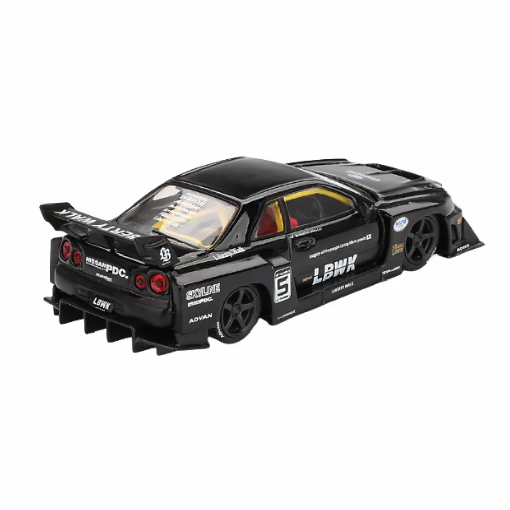 Mini GT Nissan LB-ER34 Super Silhouette SKYLINE Black - Droper