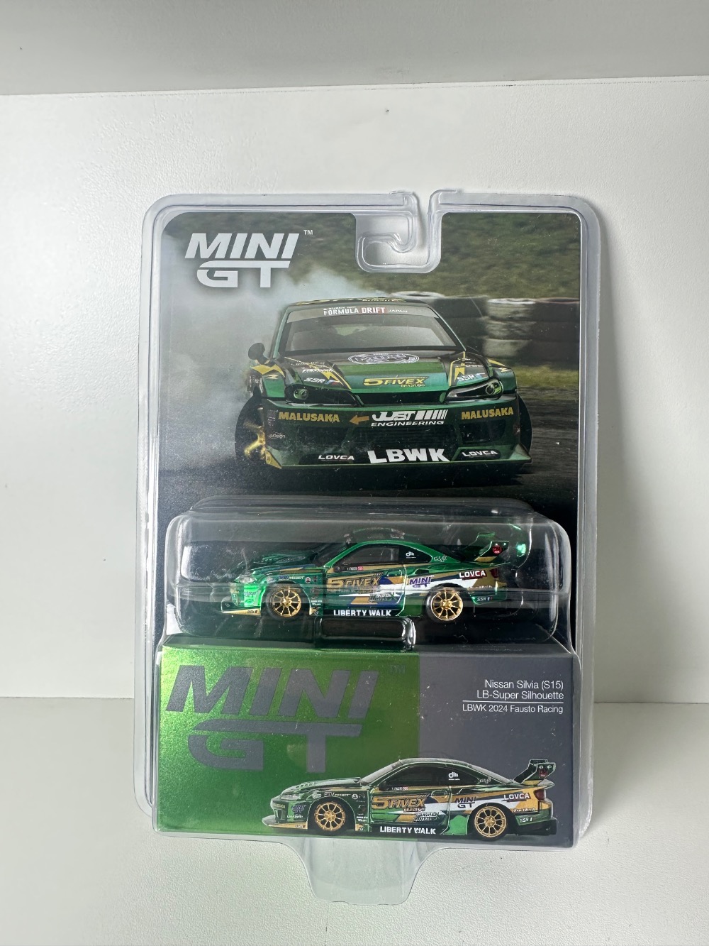 Mini GT Nissan LB-Super S15 SILVIA LBWK 2024 Fausto Racing