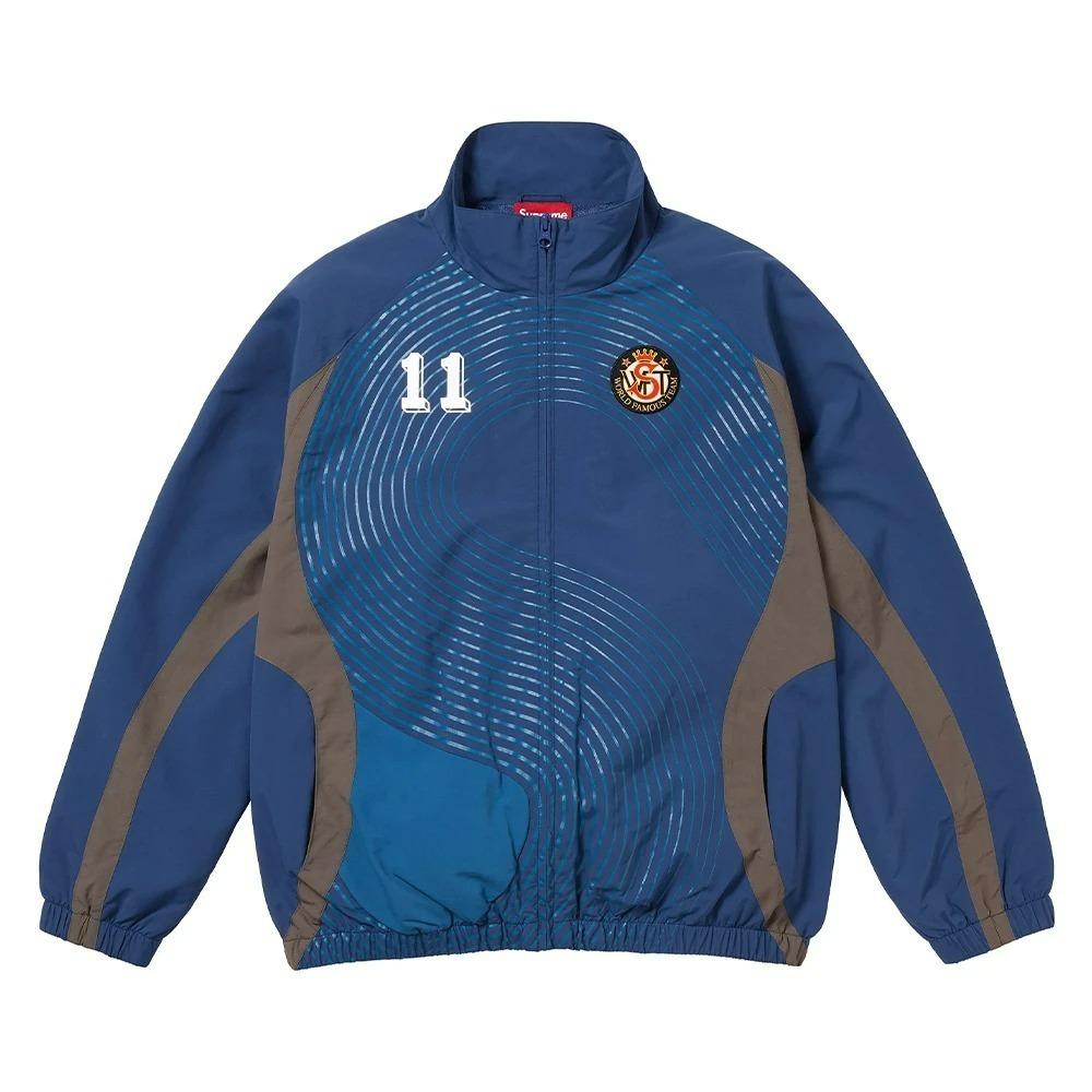 Jaqueta Supreme S Logo Track Navy — P / M / G / XG, Novo