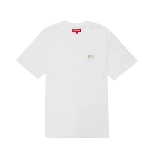 Camiseta Supreme Warm Up Washed S/S White