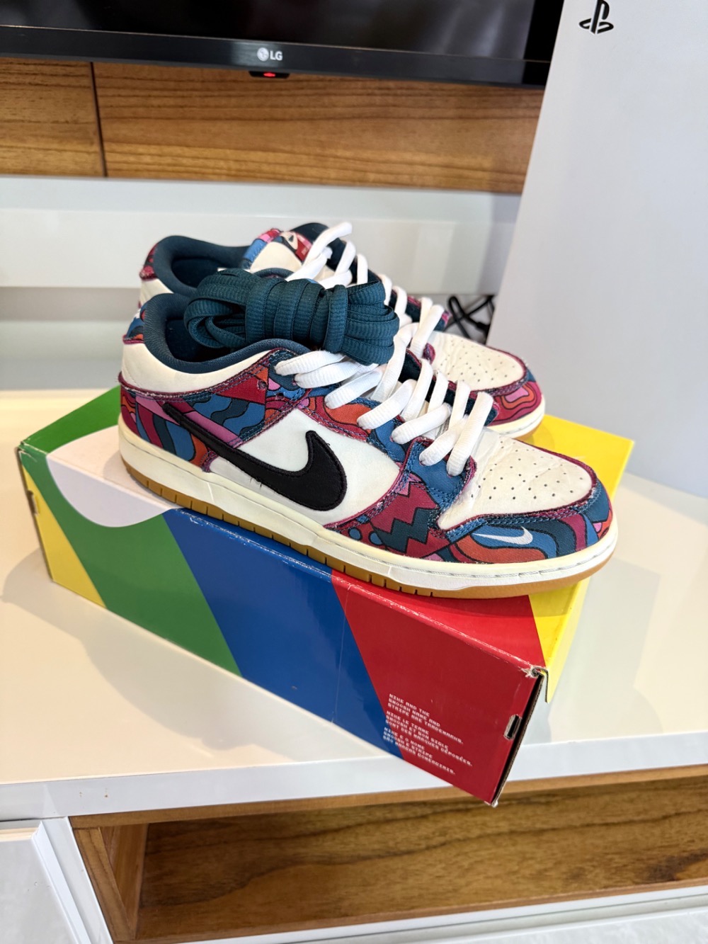 Parra x Nike SB Dunk Low Pro Abstract Art — 41, Usado