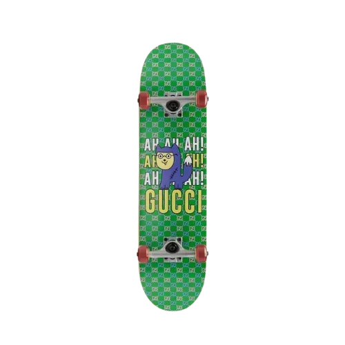 Skate Gucci Raccoon Print GG Green
