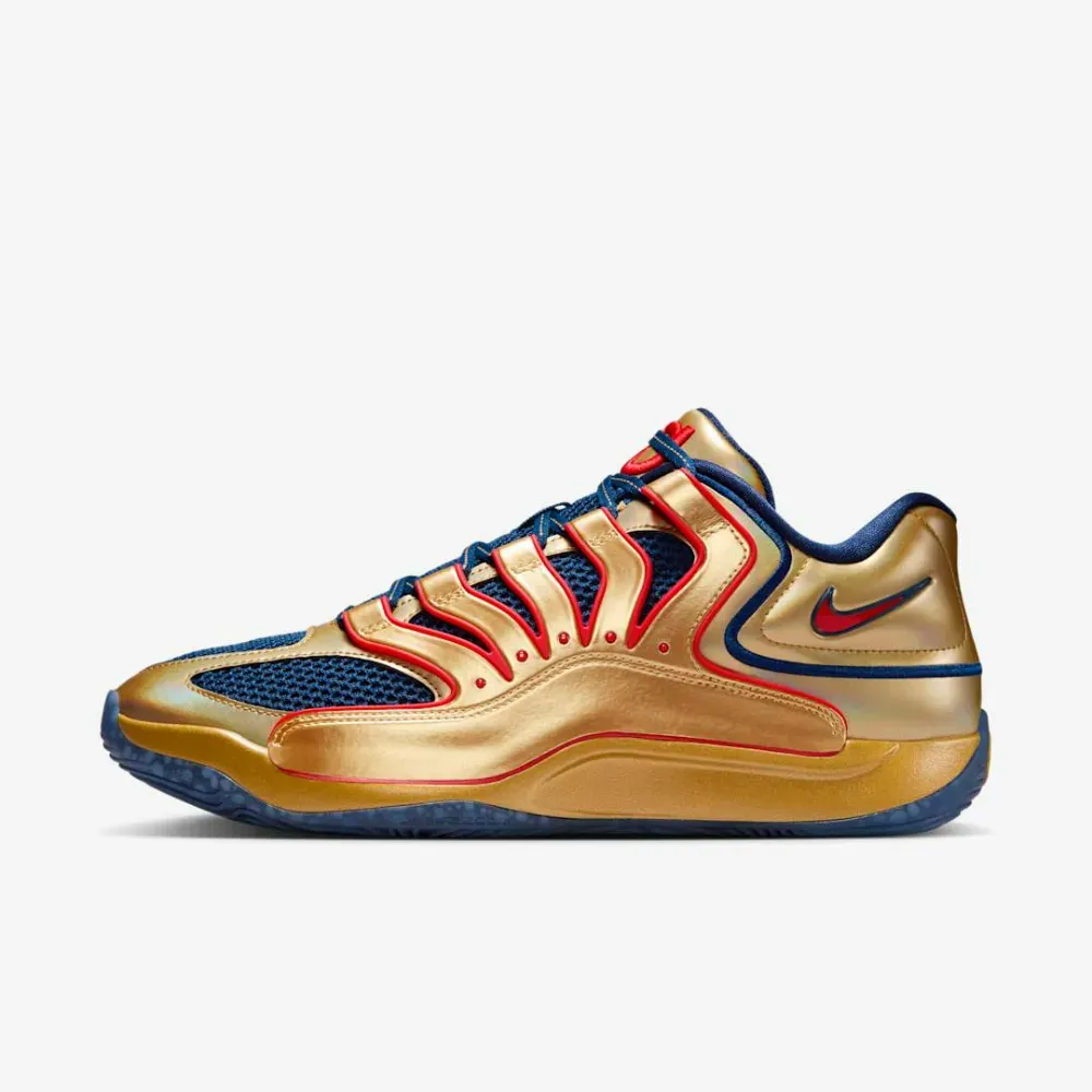 Nike KD 18 Immortalized Pack White Gold Blue Void foto 1