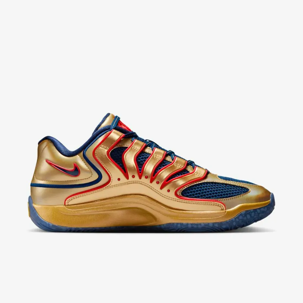 Nike KD 18 Immortalized Pack White Gold Blue Void foto 3