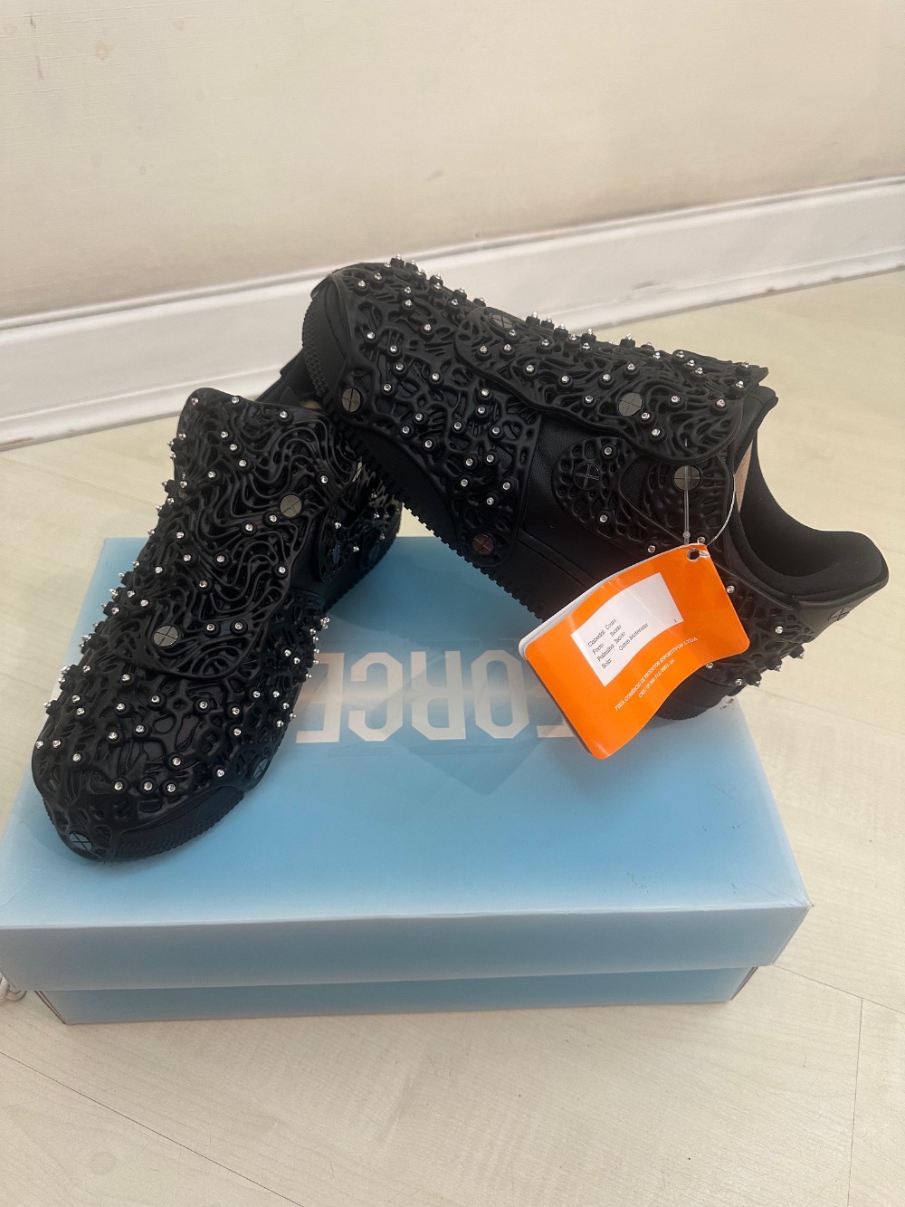Swarovski x Nike Air Force 1 LXX Black — 38, Novo