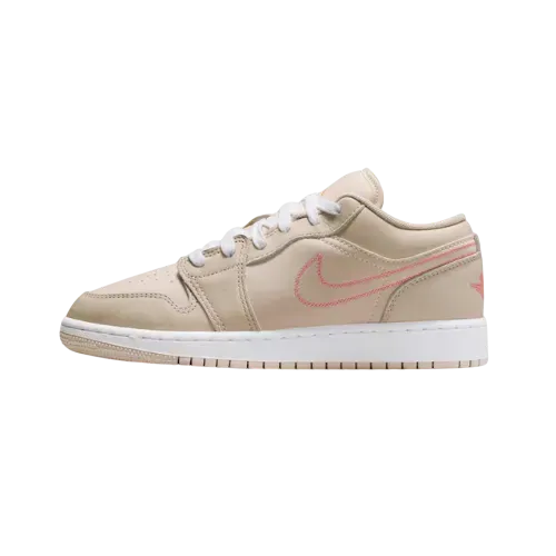 Air Jordan 1 Low GS Light Orewood Brown White Light Madder Root