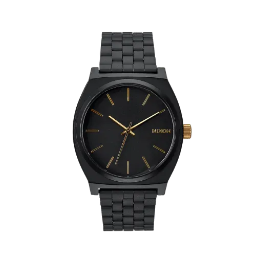 Relógio Nixon Time Teller Matte Black Gold