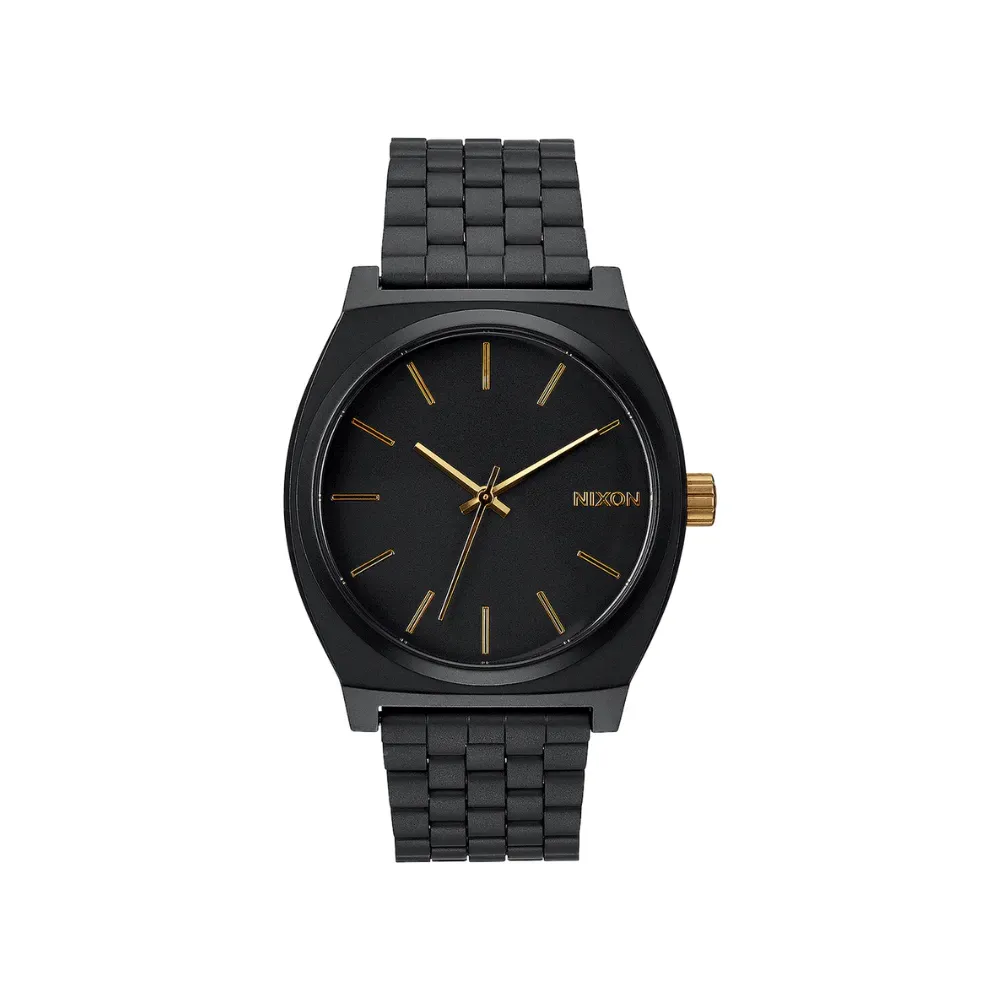 Relógio Nixon Time Teller Matte Black Gold - Droper