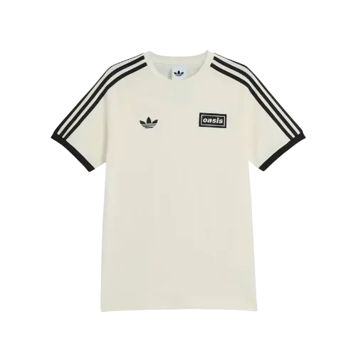Oasis x adidas Camiseta Tour 3-Stripes Cream White - Droper