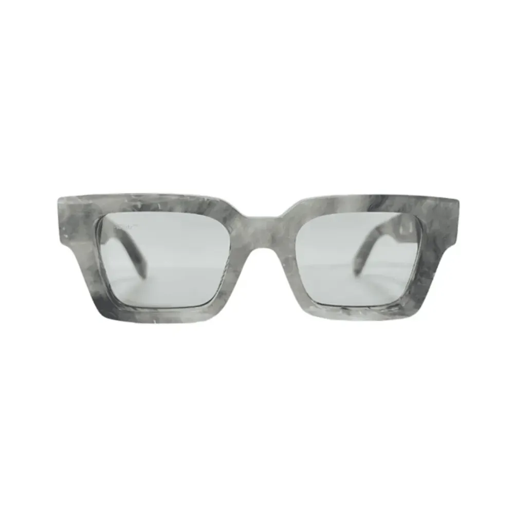 Óculos Off-White Catalina Rectangular Frame Light Grey White foto 1