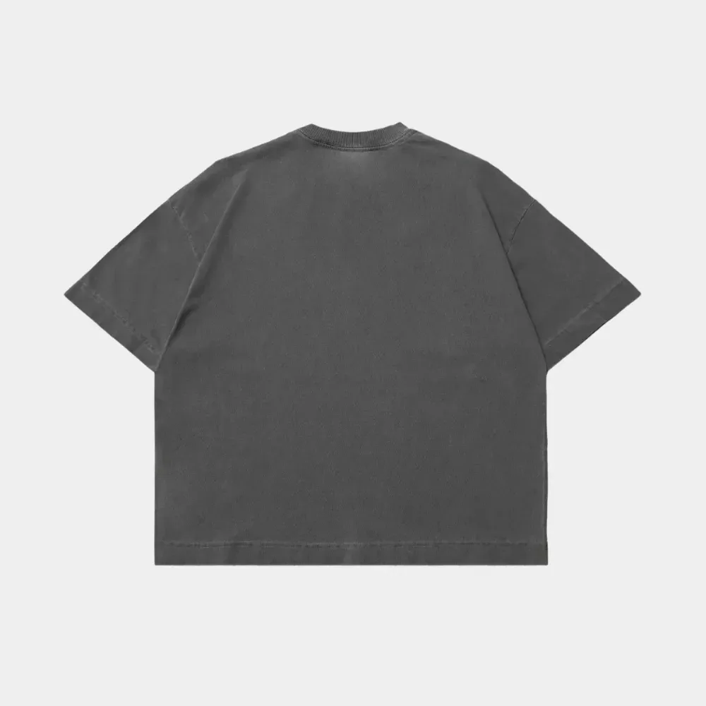 Camiseta Cold Blanks Heavy Boxy Cinza Estonado - Droper