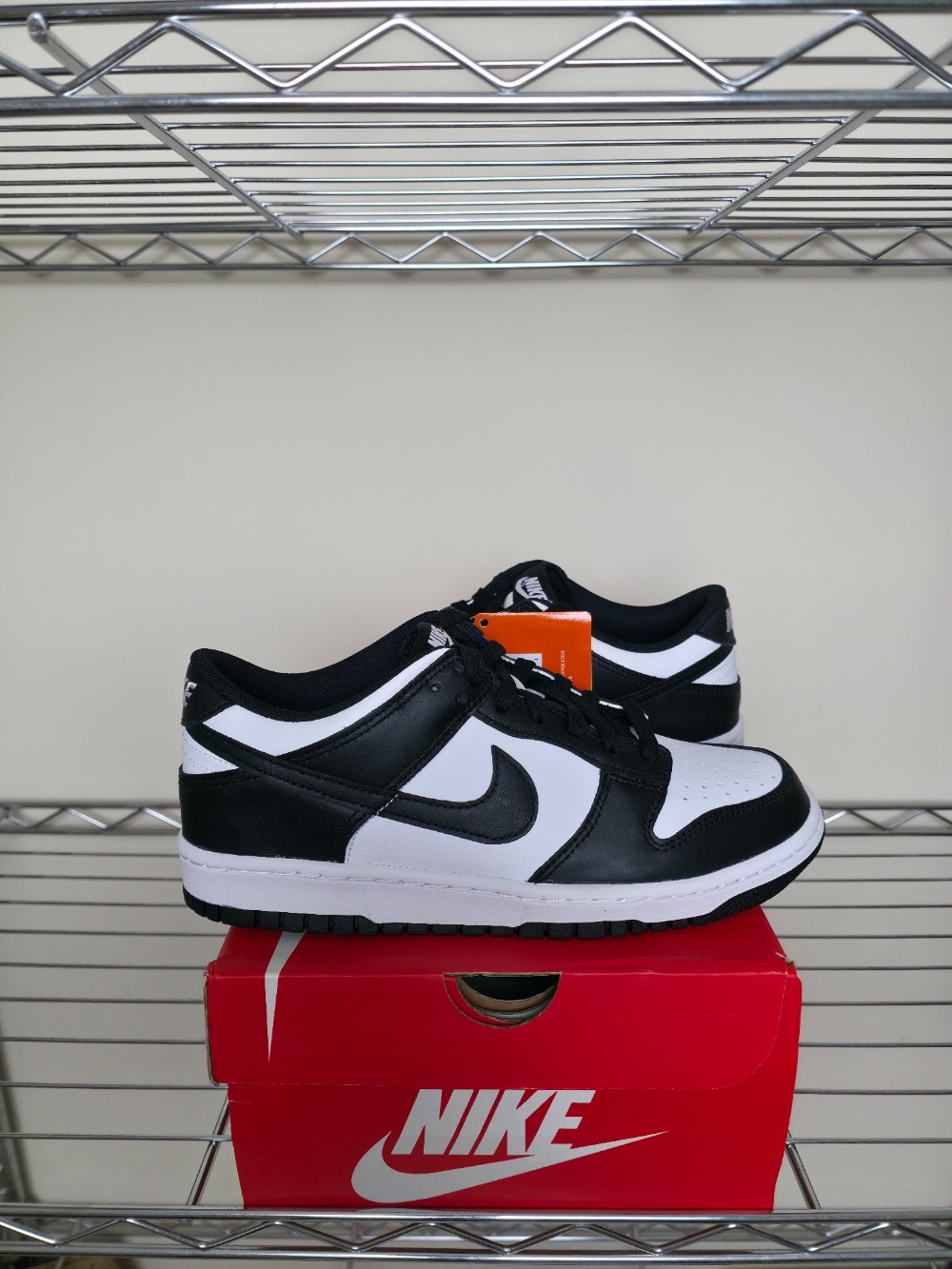 Nike Dunk Low GS Black White Panda — 38, Novo