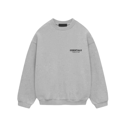 Moletom Crewneck Fear of God Essentials Light Heather Gray