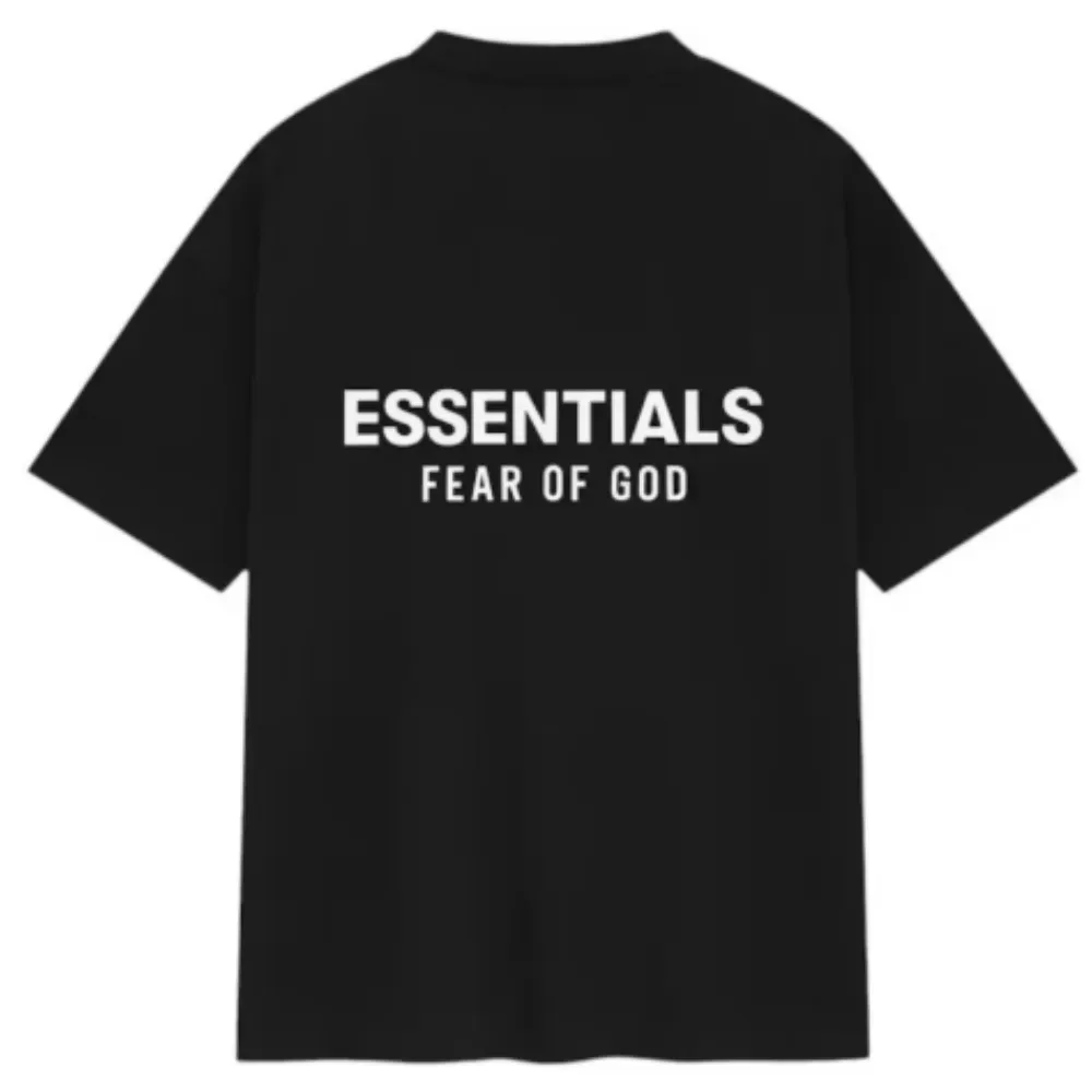 Camiseta Fear of God Essentials Classic Jet Black - Droper