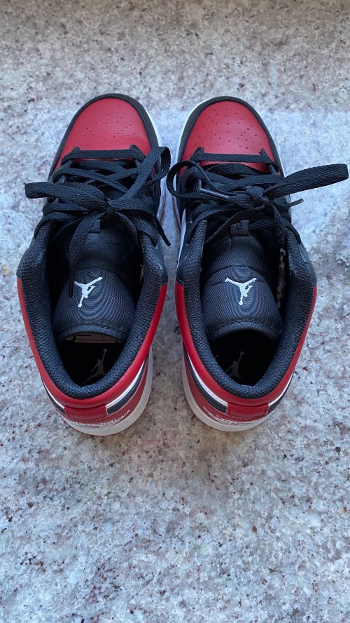 Air Jordan 1 Low Bred Toe Gym Red — 38, Usado
