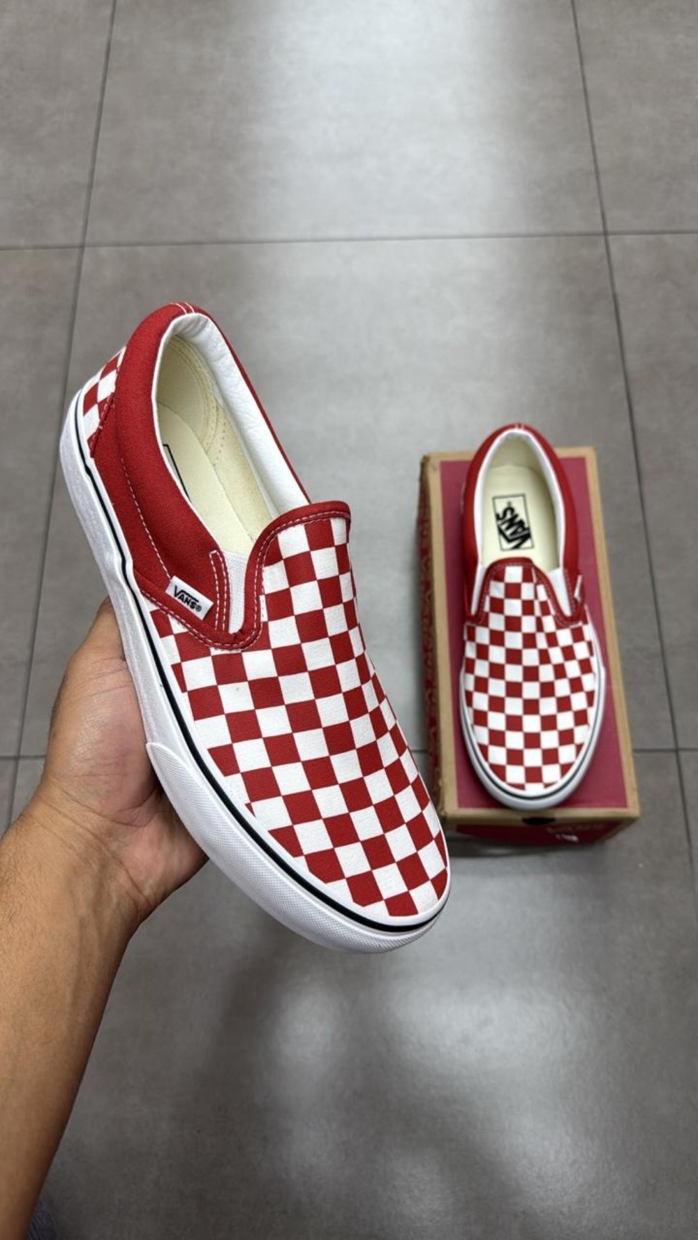 Vans Slip-On Checkerboard Auburn
