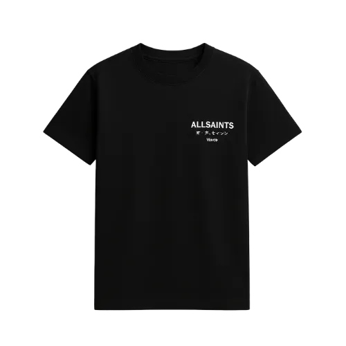 Camiseta AllSaints Underground Oversized Black