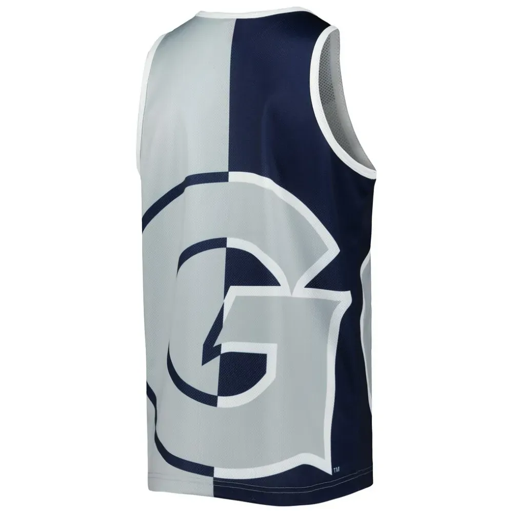Regata Mitchell & Ness Allen Iverson Georgetown Hoyas Navy Gray foto 1