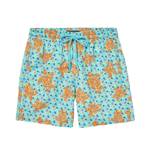 Shorts Vilebrequin Turtle Orange Light Blue