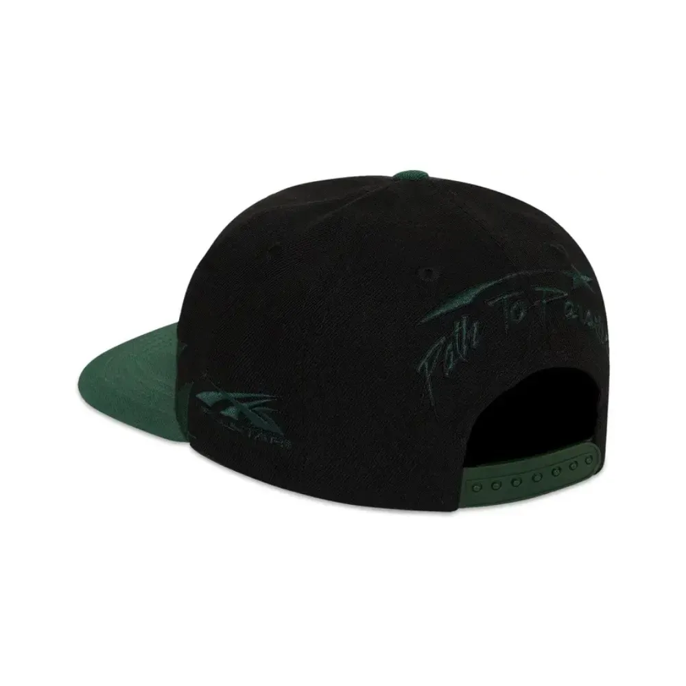 Boné Hellstar Sharkteeth Snapback Black Green - Droper