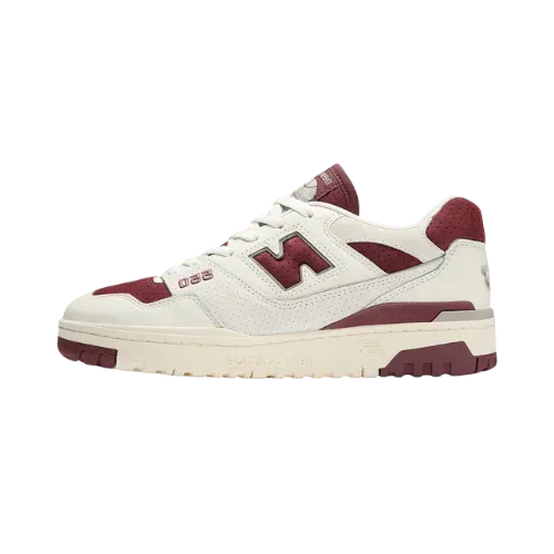 New Balance 550 Sea Salt Classic Crimson