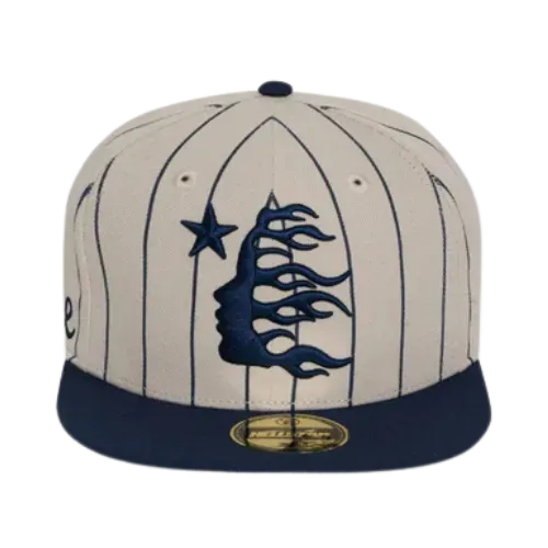 Boné Hellstar Path To Paradise Pinstripe Baseball Fitted Grey Navy