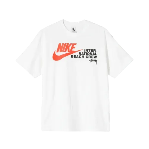 Stussy x Nike Camiseta International Beach Crew Branca