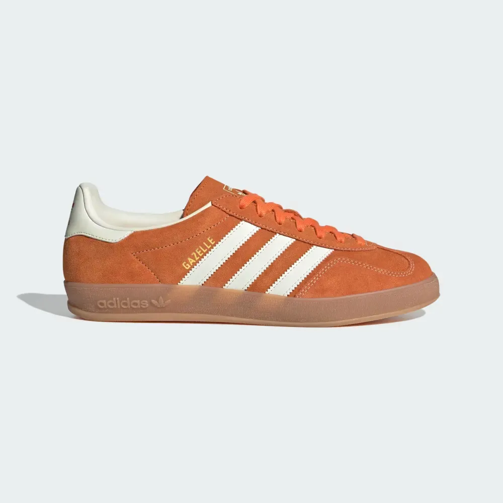 adidas Gazelle Indoor Orange Off White Gold Metallic foto 1