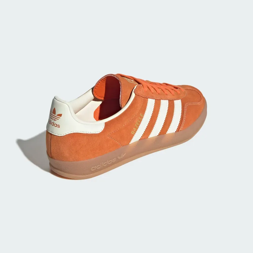 adidas Gazelle Indoor Orange Off White Gold Metallic foto 4