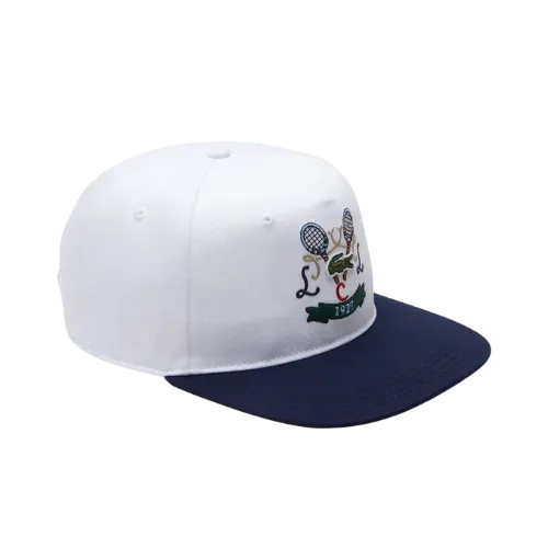 Boné Lacoste Tennis Embroidery Cotton White