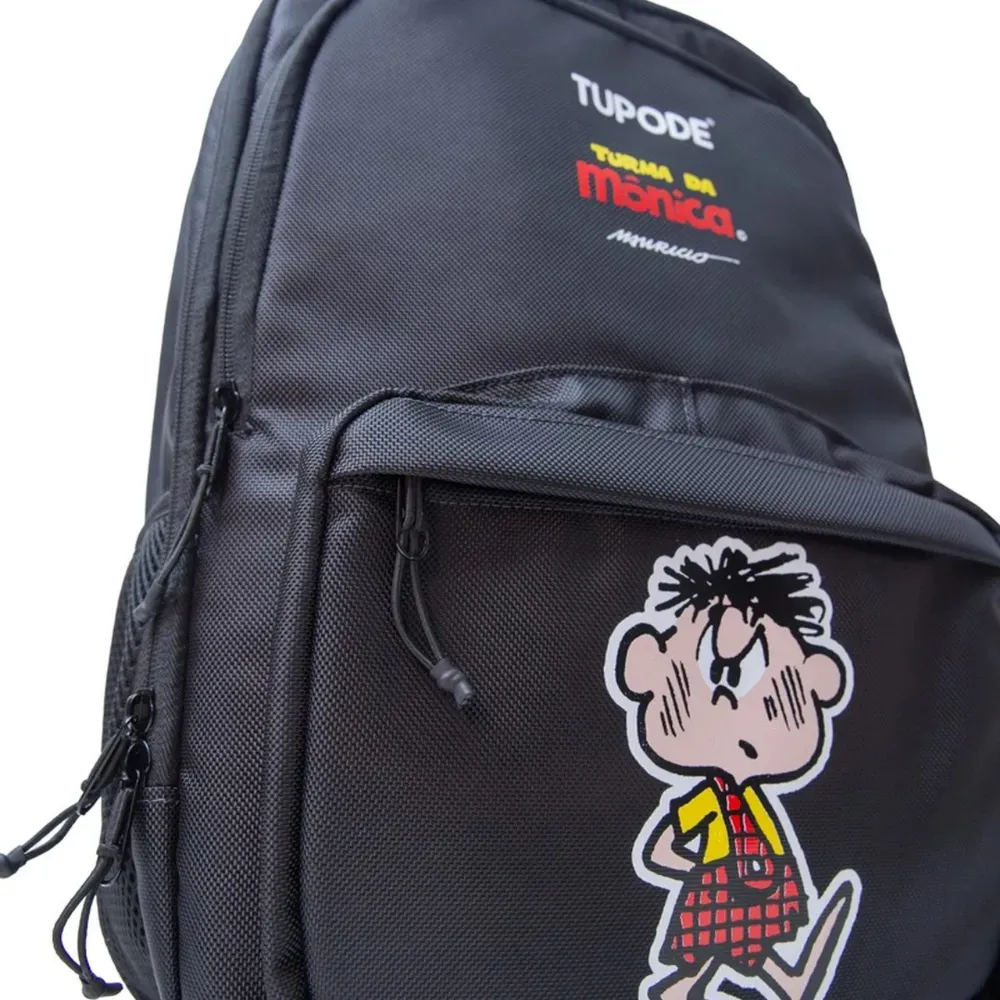 Imagem Turma da Mônica x TUPODE Mochila Cascão Old Jeans Preto
