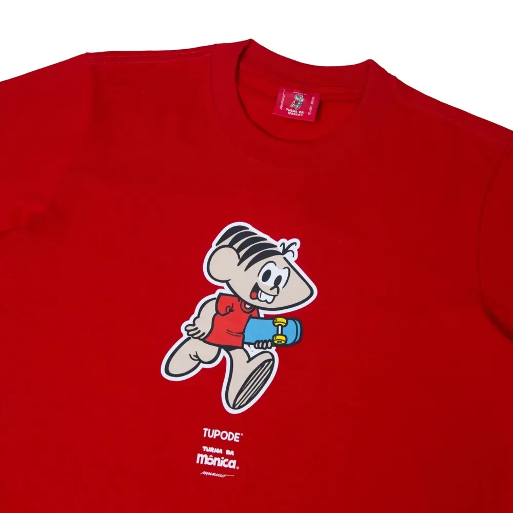 Imagem Turma da Mônica x TUPODE Camiseta Monica Sansk8 Old Vermelho Juvenil