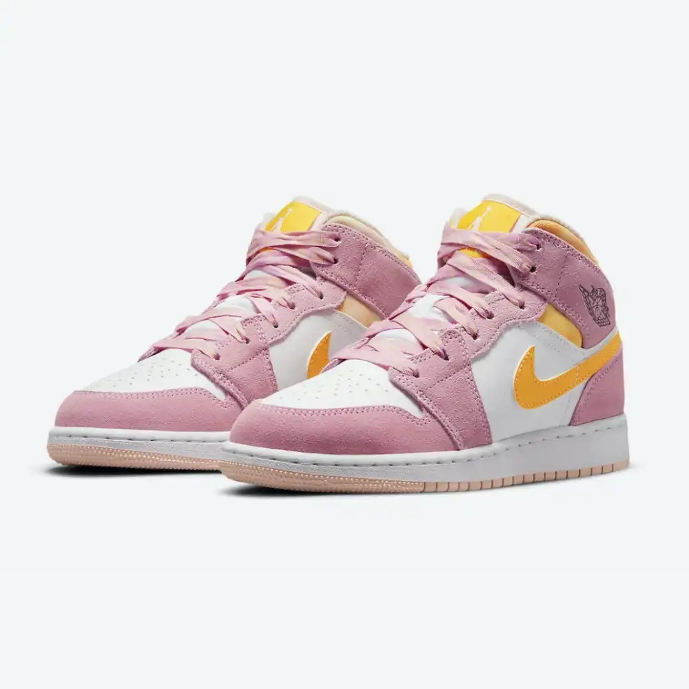 Air Jordan 1 Mid SE Artic Pink GS — 34 / 35 / 36 / 37, Novo
