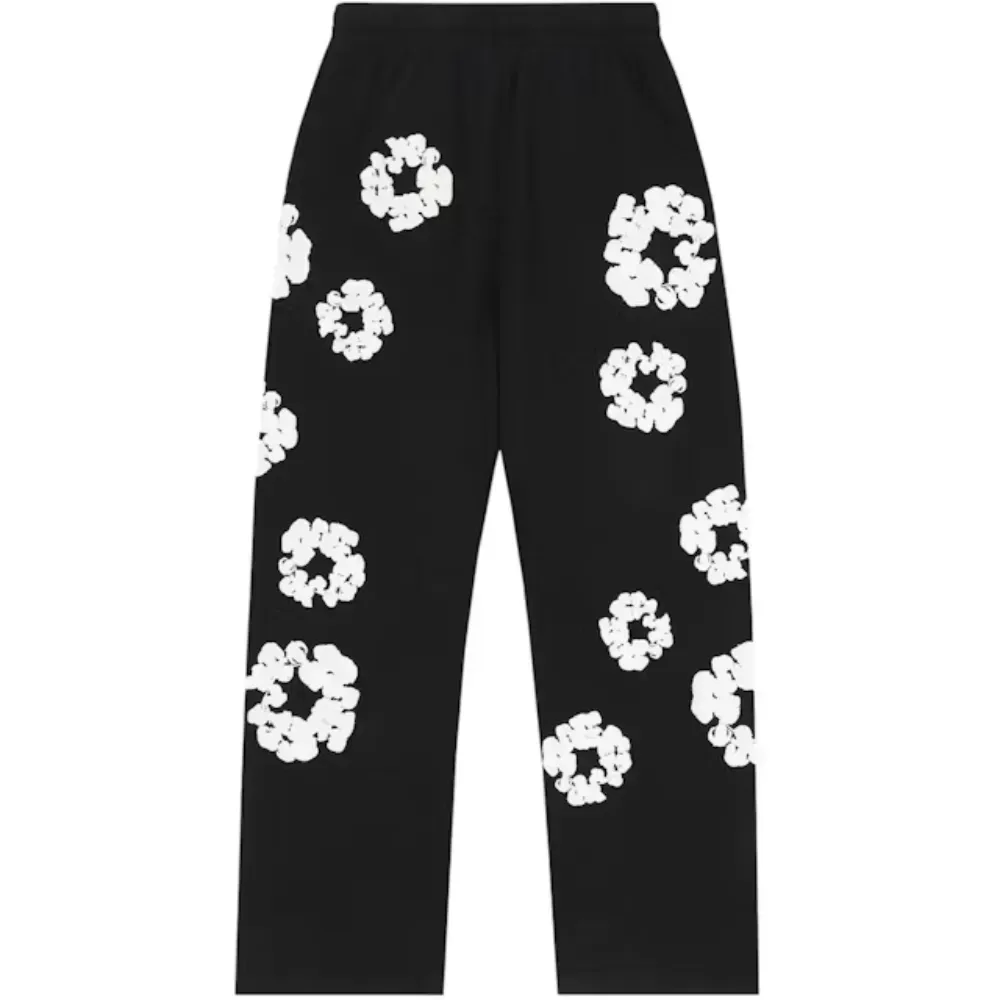 Calça Denim Tears Cotton Wreath Baggy Black - Droper