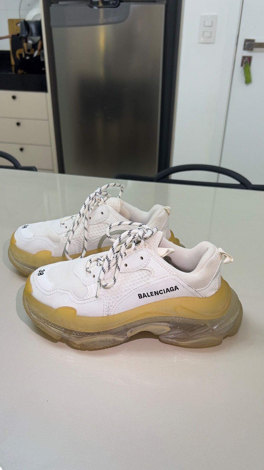 Balenciaga Triple S Clear Sole Beige