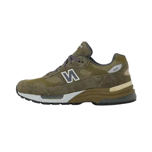 New Balance 992 Made in USA Dark Camo Covert Green Aluminum Grey