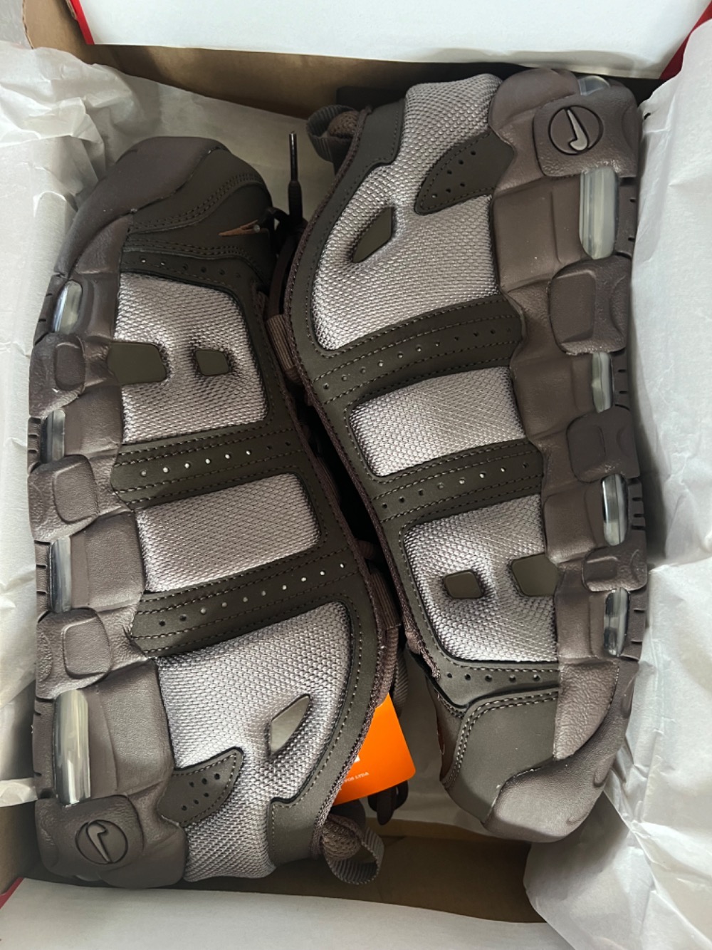 Nike Air More Uptempo Low Baroque Brown Cave Stone