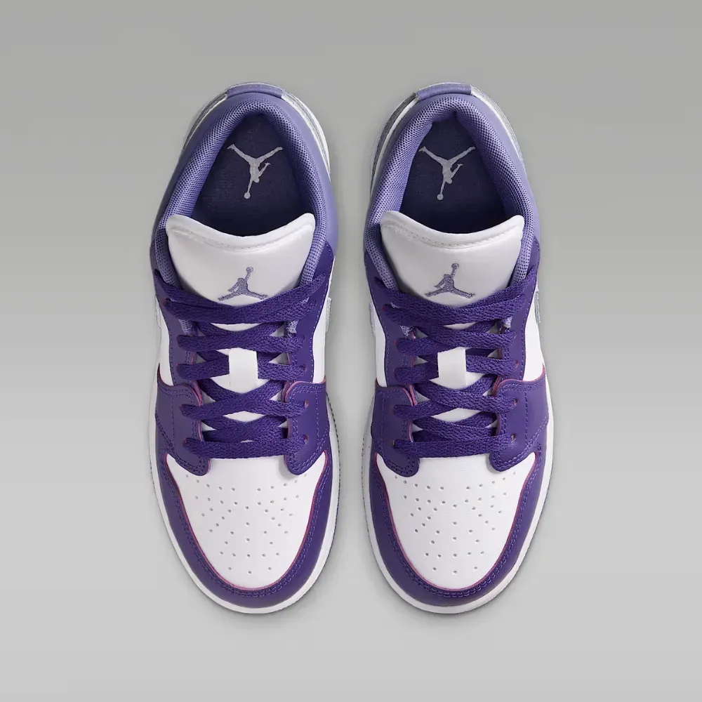 Air Jordan 1 Low GS Court Purple White Dusty Amethyst - Droper