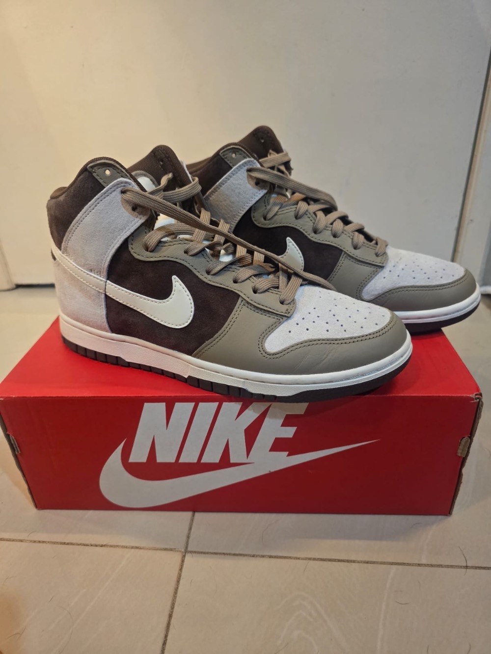 Nike Dunk High Light Chocolate — 40, Usado