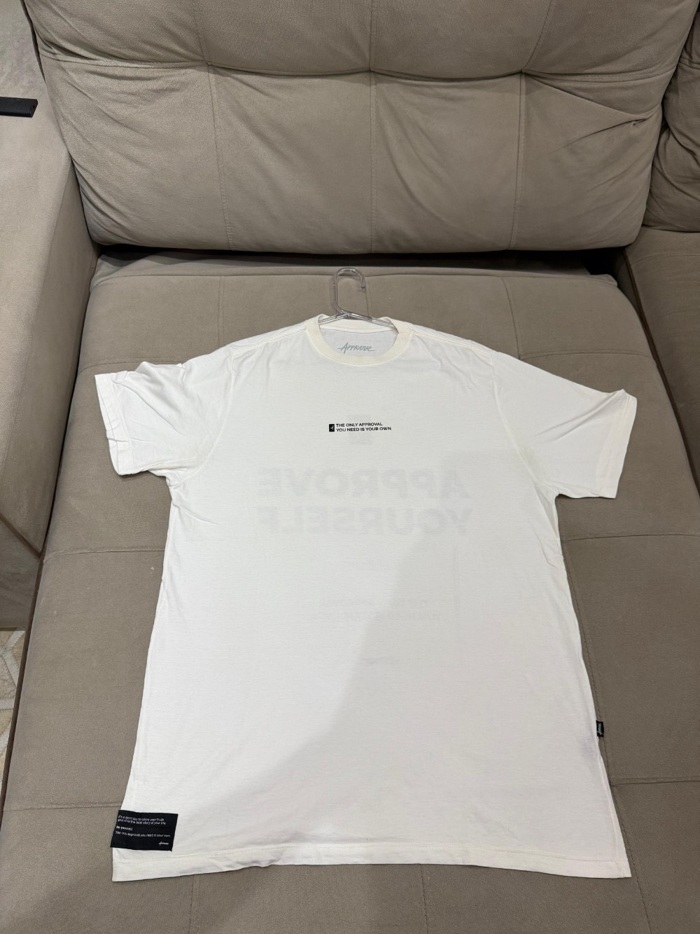 Camiseta Bold Approve Yourself Off White