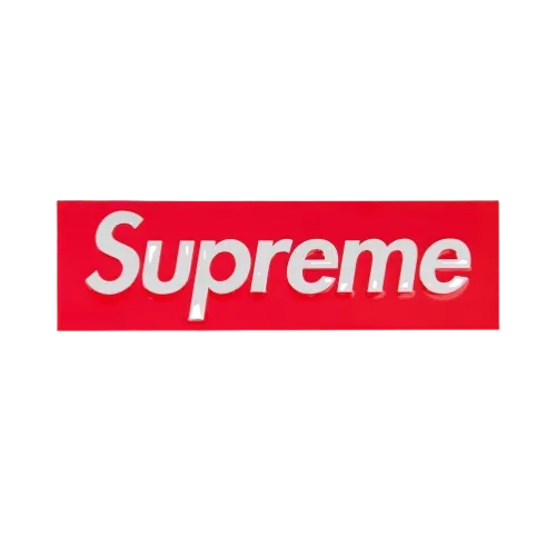 Emblema Supreme Box Logo Car Red - Droper