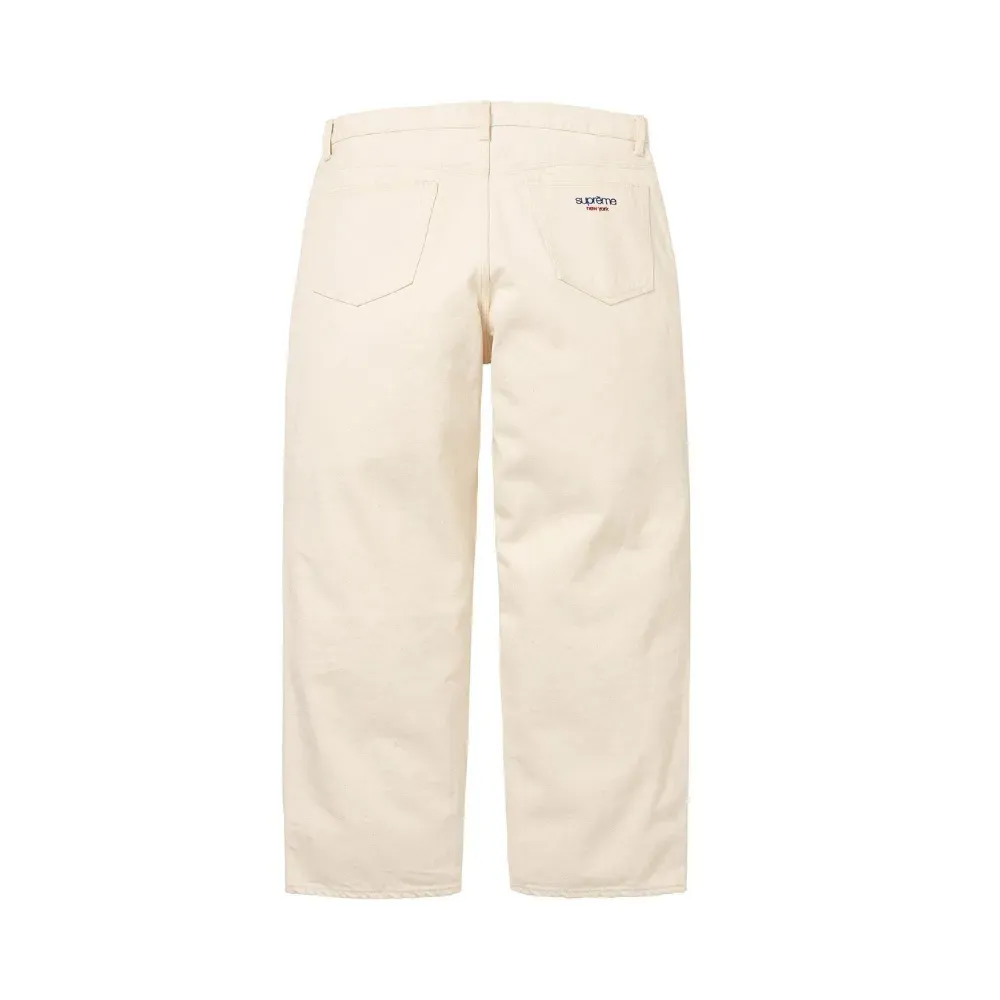 Calça Supreme Baggy Selvedge Jean Natural - Droper
