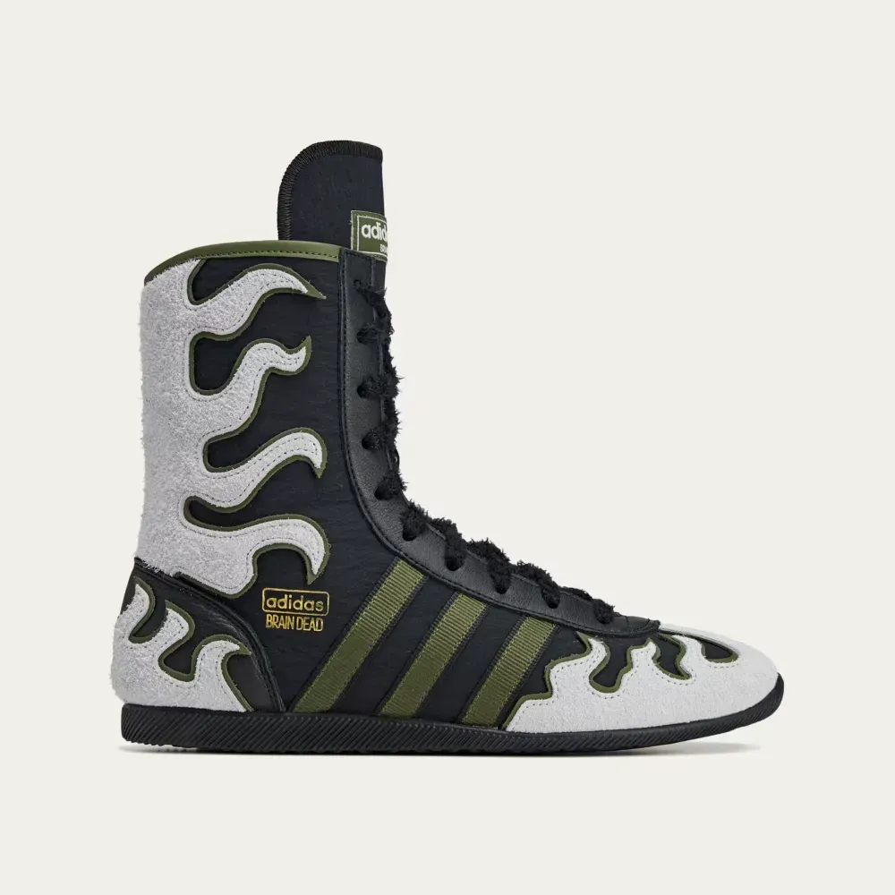 Brain Dead x adidas Japan Hi Core Black Crystal White Gold