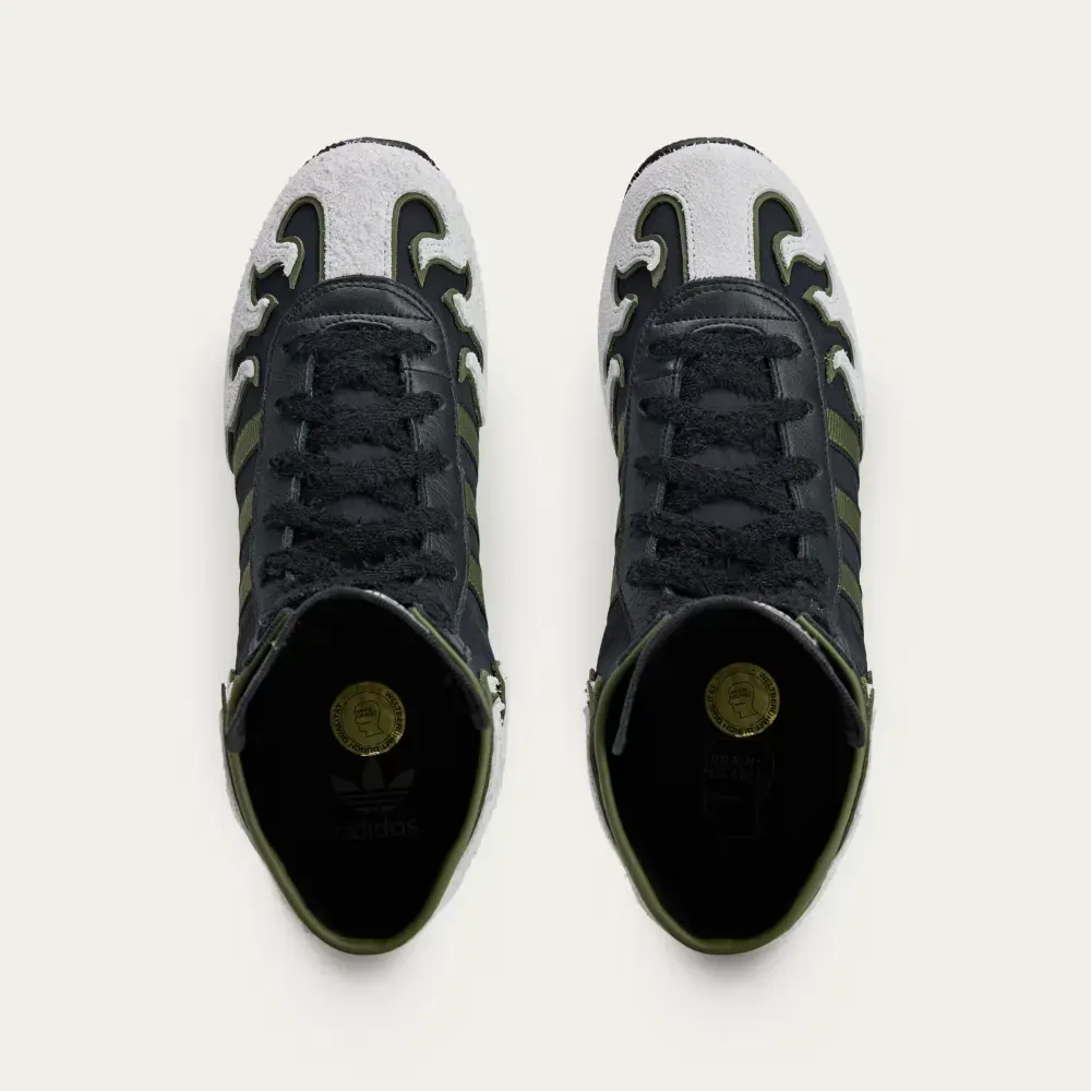 Brain Dead x adidas Japan Hi Core Black Crystal White Gold