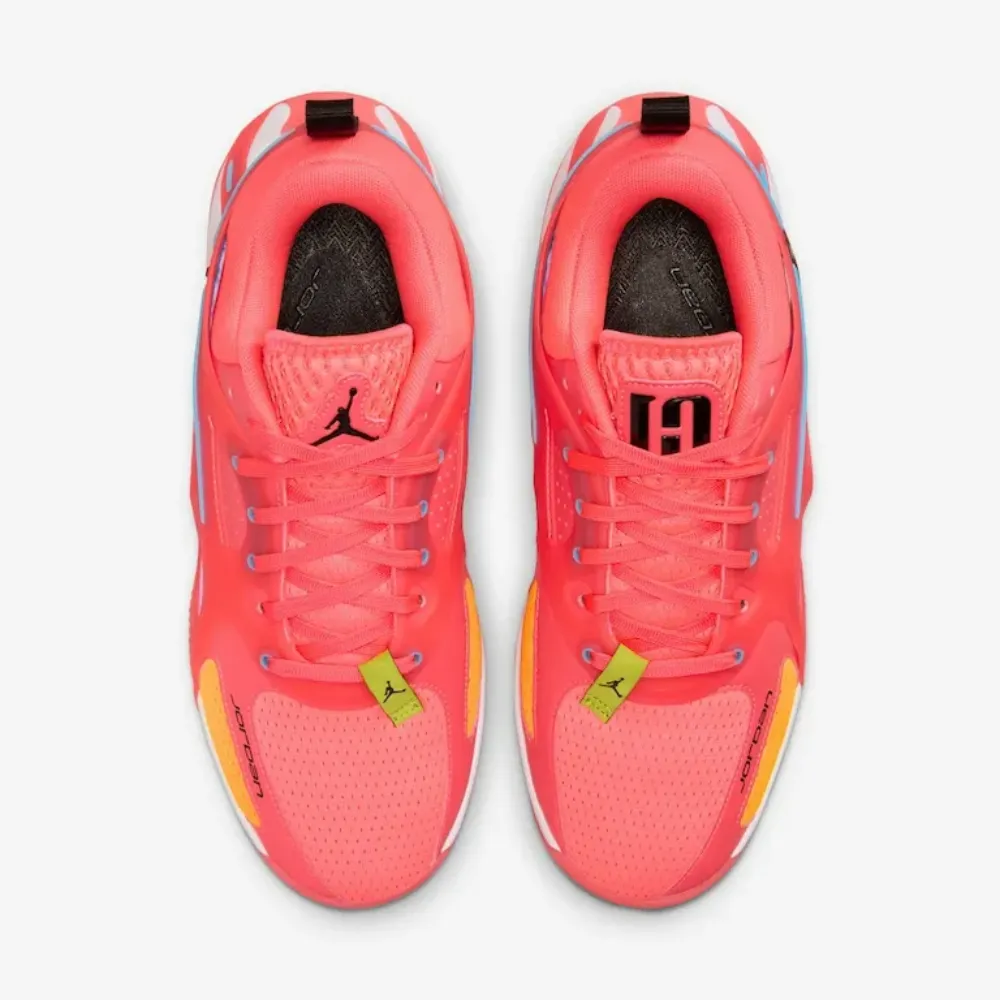 Air Jordan Heir Be Seen Hot Punch Laser Orange Cyber Black - Droper